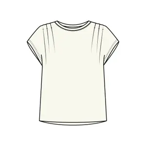Soft Modal Jersey Pleated Round Neck T-Shirt Women COMMA image-6