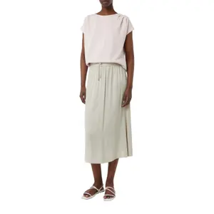Soft Modal Jersey Pleated Round Neck T-Shirt Women COMMA image-6