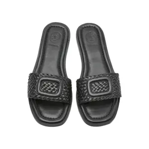 Women's Mules with Braided Details COMMA image-1