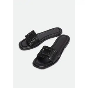 Women's Mules with Braided Details COMMA image-3