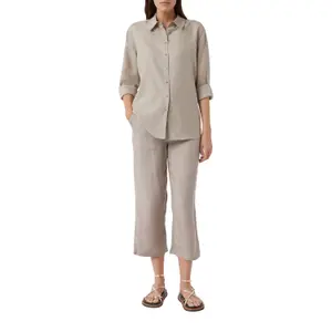 Women's Relaxed Long Sleeve Linen Shirt COMMA image-5