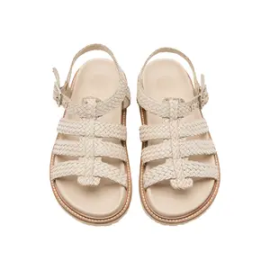 Woven Leather Sandals for Women COMMA image-1
