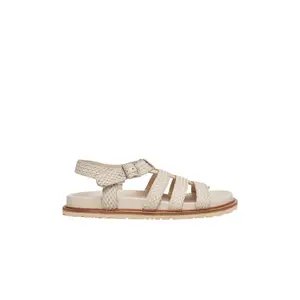 Woven Leather Sandals for Women COMMA image-2
