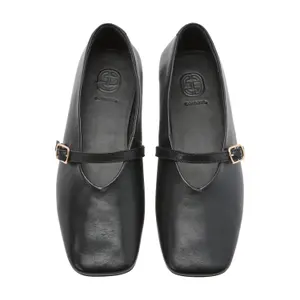 Soft Leather Ballerinas for Women COMMA image-1