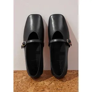 Soft Leather Ballerinas for Women COMMA image-5
