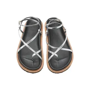 Leather Strappy Sandals Women COMMA image-1