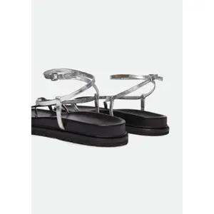 Leather Strappy Sandals Women COMMA image-4