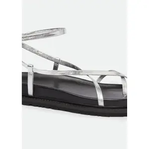 Leather Strappy Sandals Women COMMA image-5