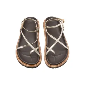 Leather Strappy Sandals Women COMMA image-1