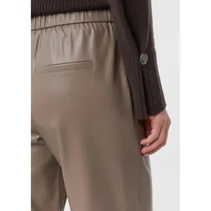 Women's Faux Leather Trousers COMMA image-3