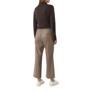 Women's Faux Leather Trousers COMMA image-5