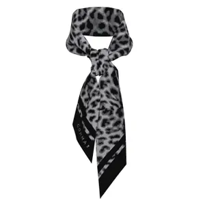 Silk Animal Print Scarf for Women COMMA image-0