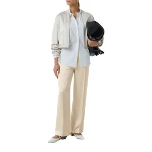 Women's Satin Elasticated Waist Trousers COMMA Marlene image-5