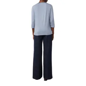 Women's 3/4 Sleeve Satin Finish T-Shirt COMMA image-5
