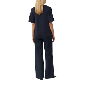Women's Mixed Fabric T-shirt COMMA image-5