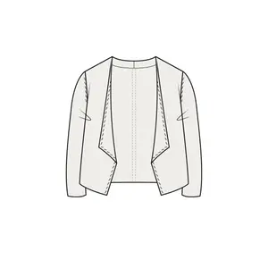 Short Cardigan with Openwork Details and Decorative Border Women's COMMA image-3