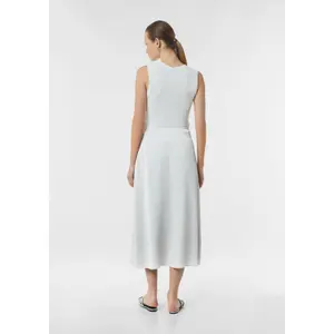 Structured Satin Maxi Skirt Women COMMA image-4