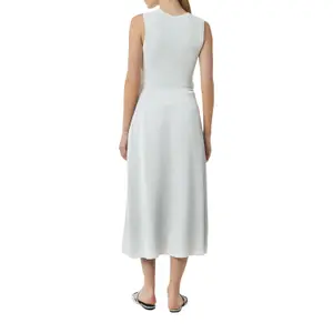 Structured Satin Maxi Skirt Women COMMA image-5