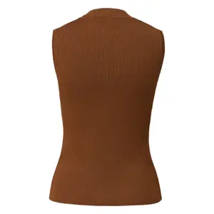 Fitted Fine Knit High Neck Vest Women COMMA image-1