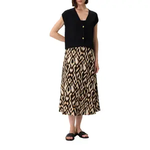 Women's Sleeveless Cardigan with Decorative Metal Buttons COMMA image-6