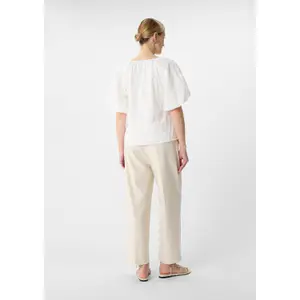 Women's Full English Embroidery Blouse with Balloon Sleeves COMMA image-4