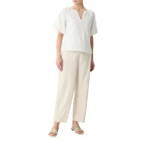 Women's Full English Embroidery Blouse with Balloon Sleeves COMMA image-6