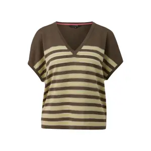 Casual Fit Short Sleeve Knit Top for Women COMMA image-0