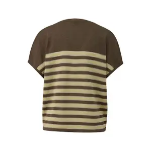 Casual Fit Short Sleeve Knit Top for Women COMMA image-1