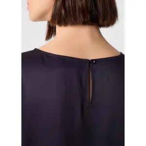 3/4 Sleeve Viscose Blouse with Side Slits Women COMMA image-3