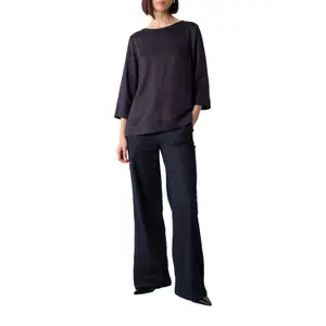 3/4 Sleeve Viscose Blouse with Side Slits Women COMMA image-6