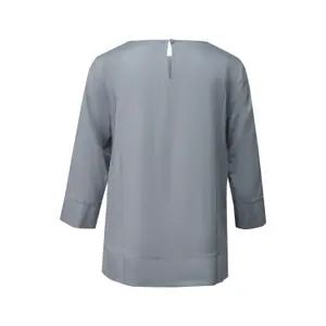 3/4 Sleeve Viscose Blouse with Side Slits Women COMMA image-1