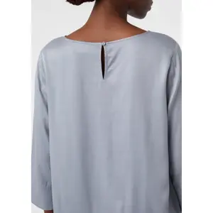 3/4 Sleeve Viscose Blouse with Side Slits Women COMMA image-3