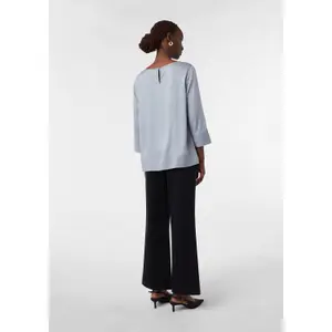 3/4 Sleeve Viscose Blouse with Side Slits Women COMMA image-4
