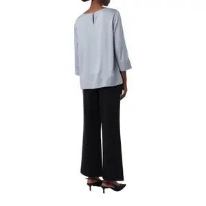 3/4 Sleeve Viscose Blouse with Side Slits Women COMMA image-5