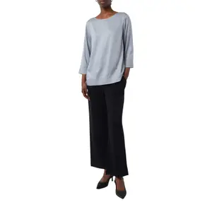 3/4 Sleeve Viscose Blouse with Side Slits Women COMMA image-6