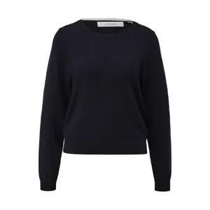 Women's Mixed Viscose Knitted Sweater with Cable Pattern COMMA image-0