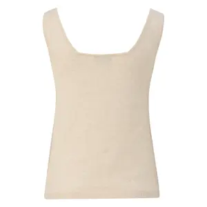 Women's Sleeveless Cotton Blend Sweater COMMA image-1