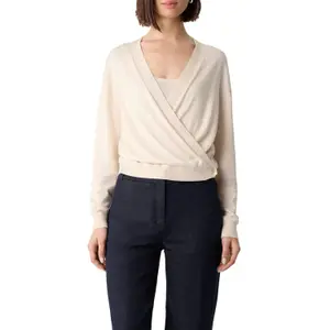 Women's Cotton Blend Wrap Cardigan COMMA image-2