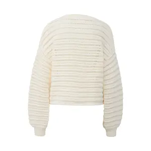 Openwork Knit Sweater Casual Fit Women COMMA image-1