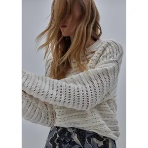Openwork Knit Sweater Casual Fit Women COMMA image-2