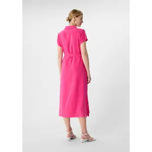 Women's Midi Viscose Shirt Collar Dress COMMA image-4