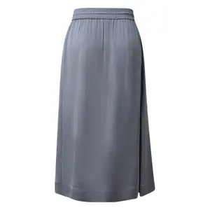 Women's Satin Midi Skirt with Tie Belt COMMA image-1