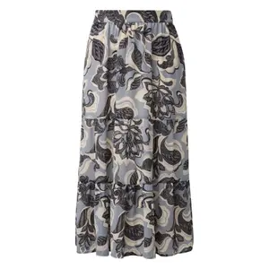 Women’s Structured Muslin Midi Skirt COMMA image-0