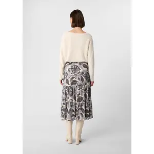 Women’s Structured Muslin Midi Skirt COMMA image-4
