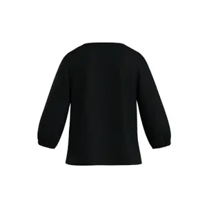 Puff Sleeve Blouse with Side Slits for Women COMMA image-1