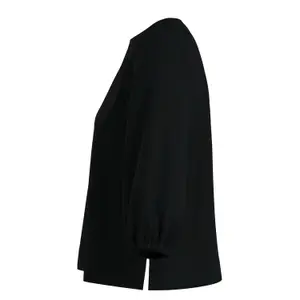 Puff Sleeve Blouse with Side Slits for Women COMMA image-4