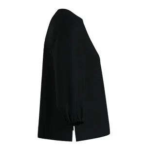 Puff Sleeve Blouse with Side Slits for Women COMMA image-5