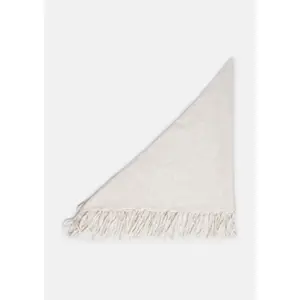 Fringed Triangle Scarf for Women COMMA image-2