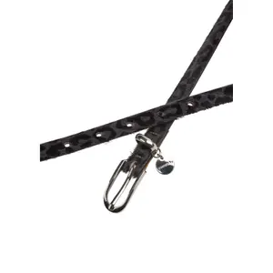 Leather Belt with Fur Effect and Leopard Print Women's COMMA image-5