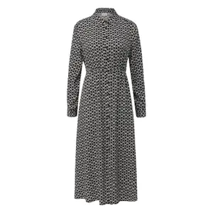 Long Graphic Print Shirt Dress Women COMMA image-0